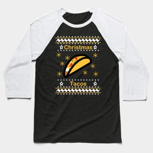 Christmas Tacos Baseball T-Shirt